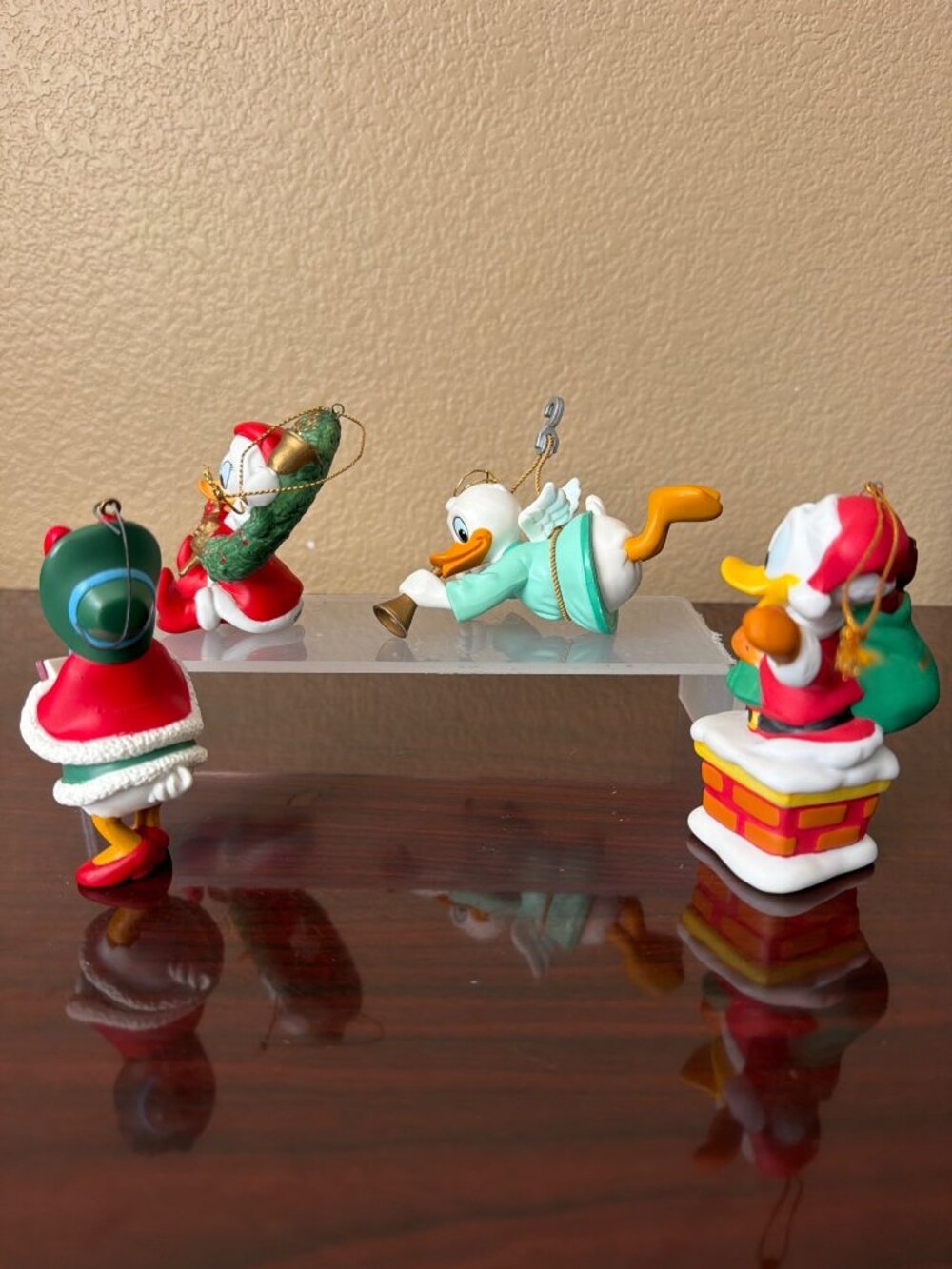 Vintage 1990s Grolier Disney Donald Daisy Duck Christmas Ornaments Lot of 4 - Picture 5 of 16